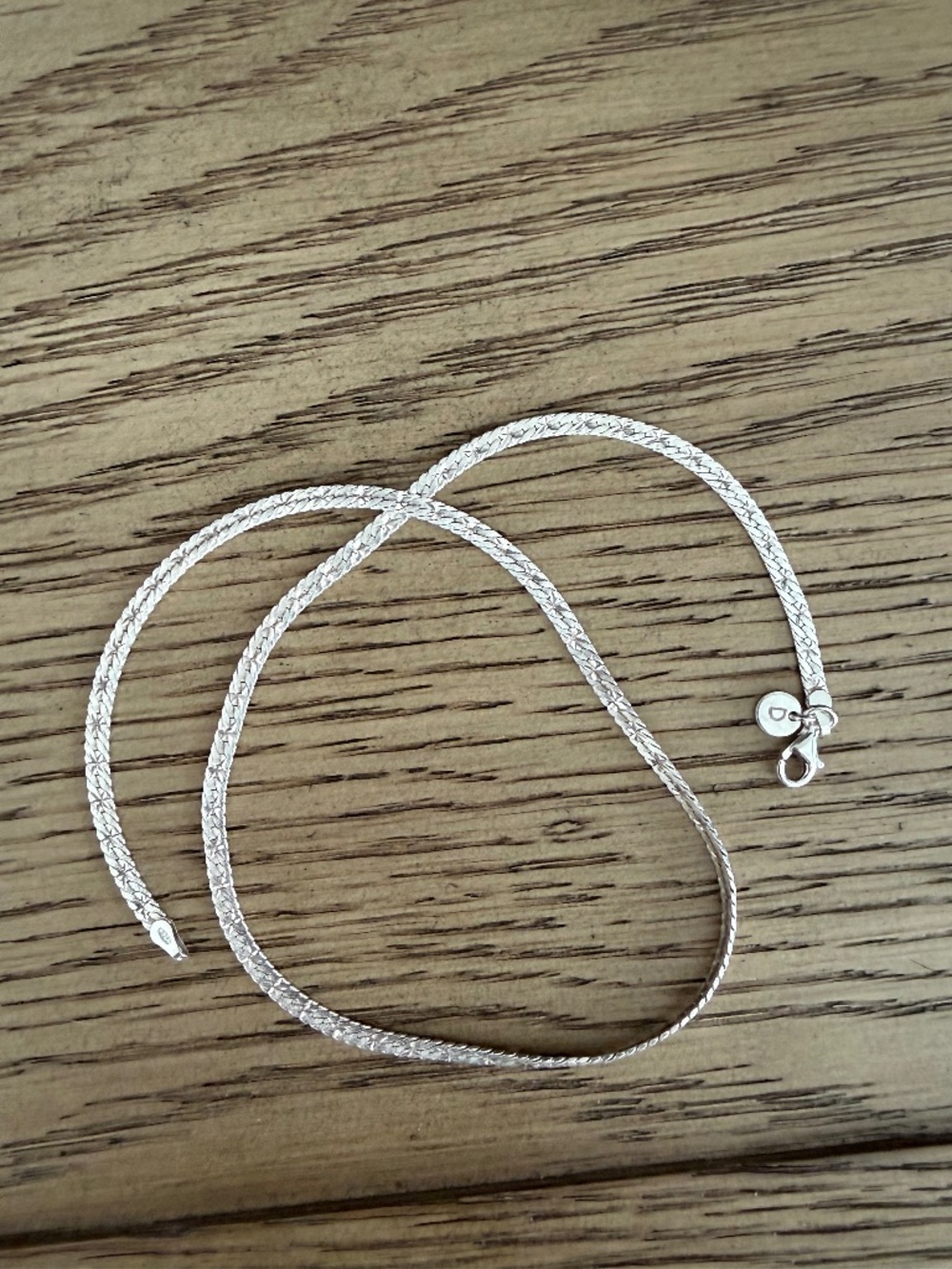 Daisy London Silver Snake Necklace